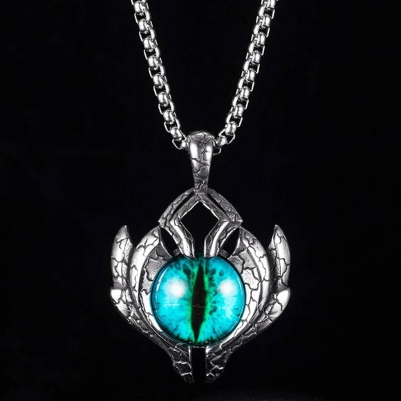 Other - "Devil's Eye Hip-Hop Stainless Steel Unisex Pendant Necklace, BL55590236
